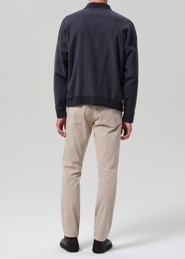 Gold Sign Gage Slim Straight Italian Canvas In Wheat