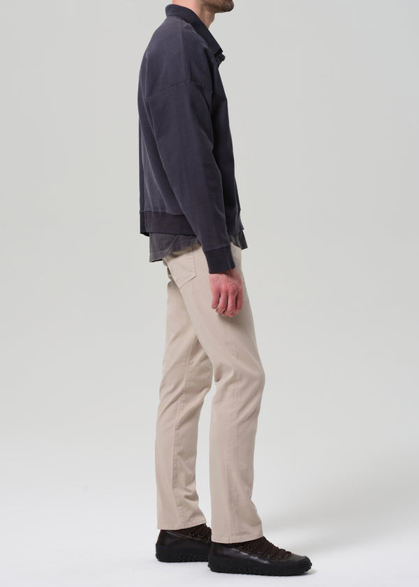 Gold Sign Gage Slim Straight Italian Canvas In Wheat