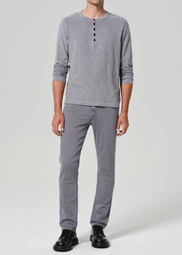 Gold Sign Gage Slim Straight Soft Weft In Heron Grey