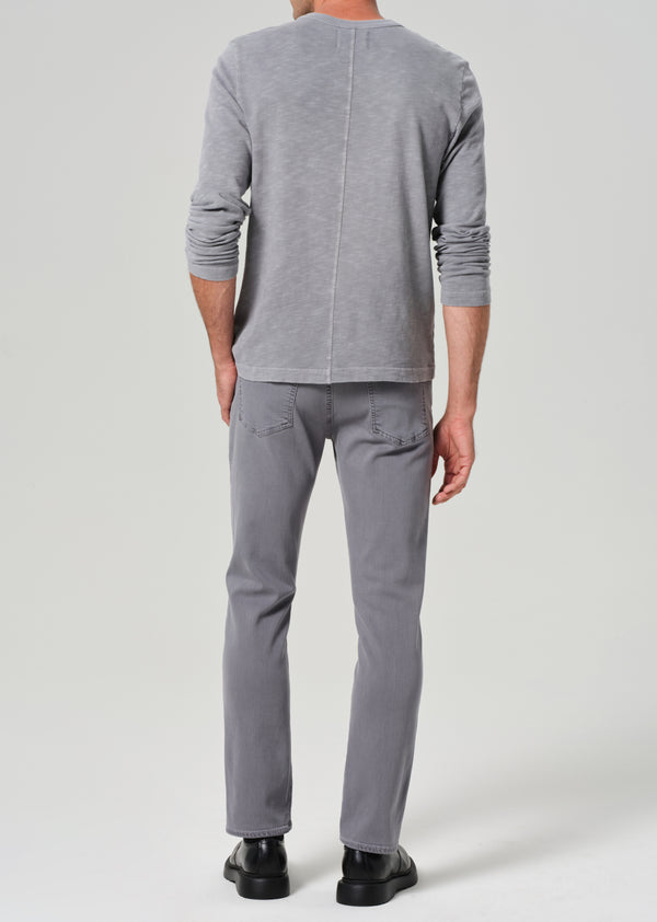 Gold Sign Gage Slim Straight Soft Weft In Heron Grey