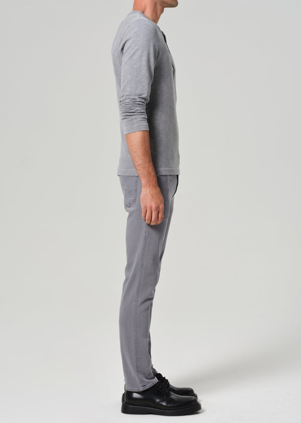 Gold Sign Gage Slim Straight Soft Weft In Heron Grey