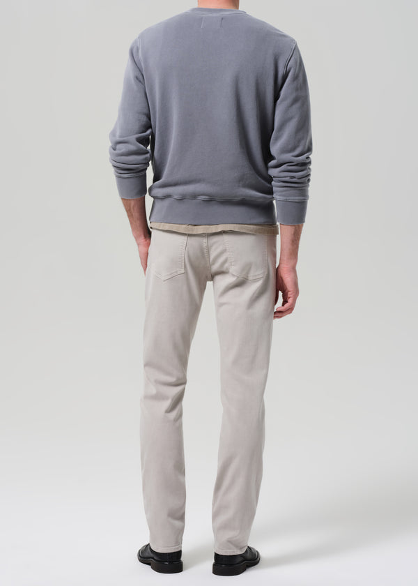 Gold Sign Gage Slim Straight Soft Weft In Pale Grey