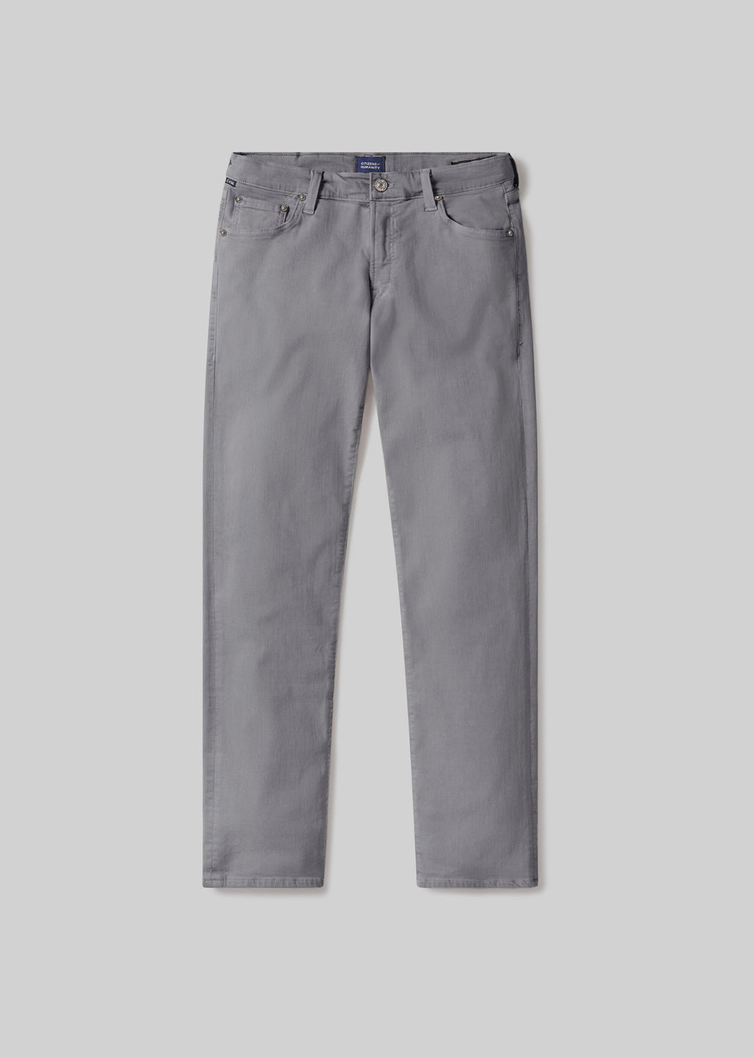 gold sign Gage Slim Straight Soft Weft In Steel Grey