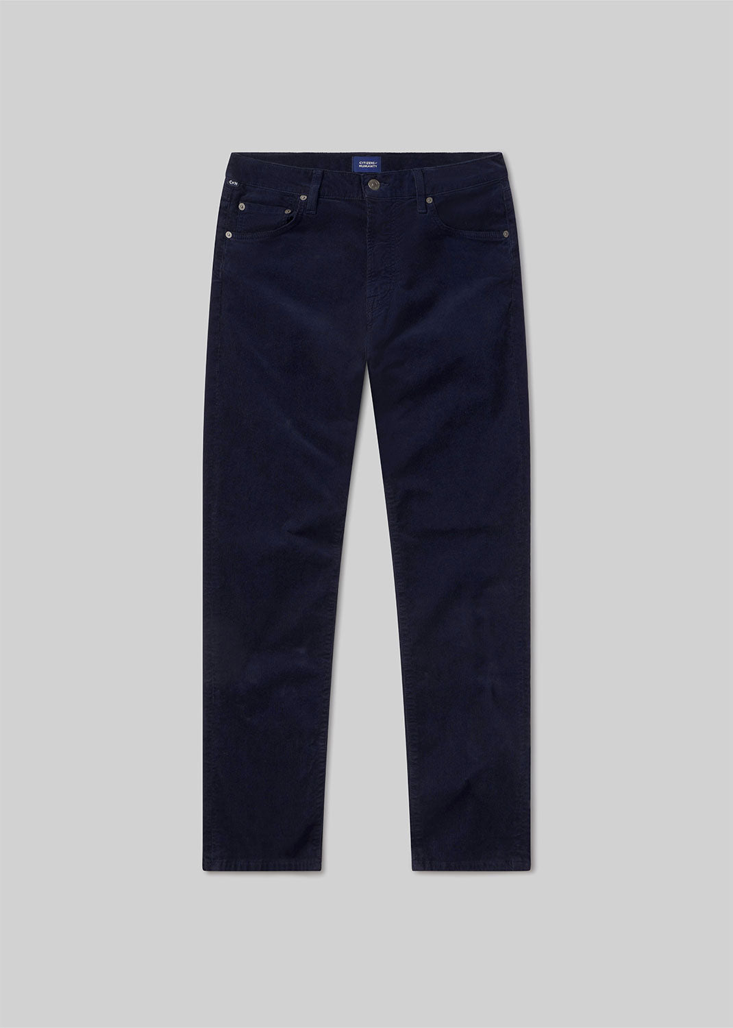 gold sign Gage Slim Straight Stretch Corduroy In Navy