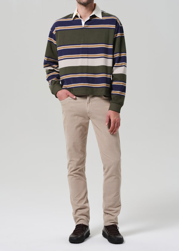 Gold Sign Gage Slim Straight Stretch Corduroy In Wheat