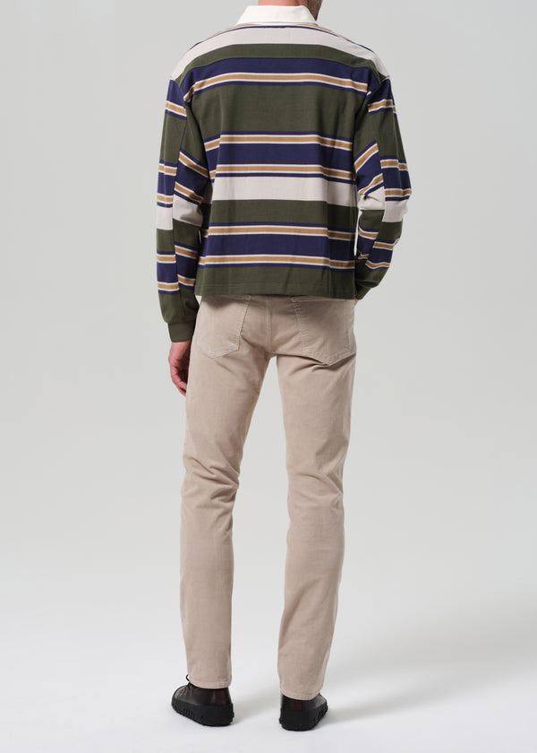 Gold Sign Gage Slim Straight Stretch Corduroy In Wheat