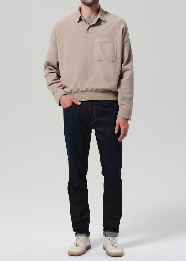 Gold Sign Adler Slim Cashmere Denim In Falcon