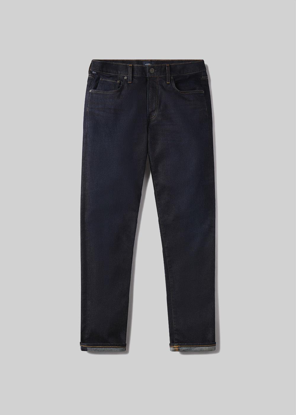gold sign Adler Slim Cashmere Denim In Falcon