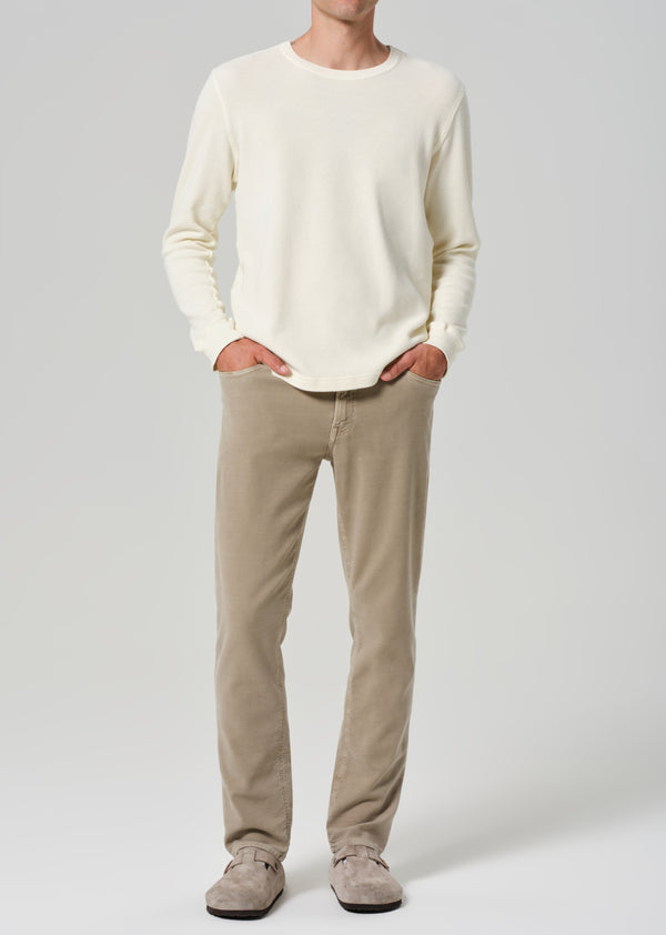 Gold Sign Adler Slim French Terry In Clay