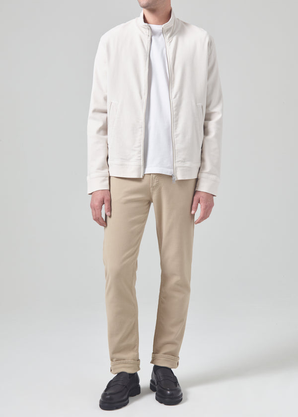 Gold Sign Adler Slim French Terry In Khaki Classic