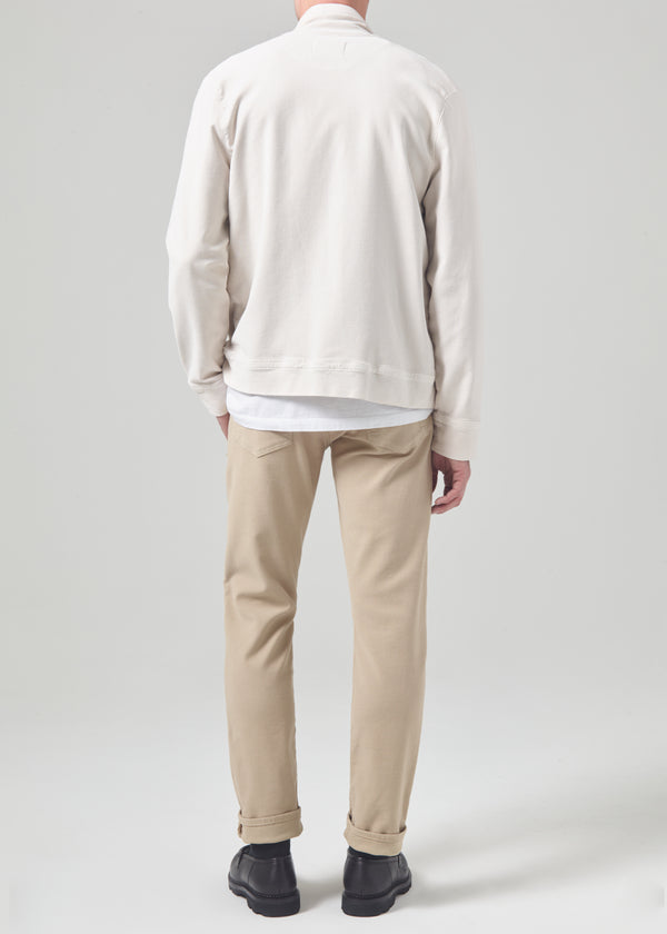 Gold Sign Adler Slim French Terry In Khaki Classic