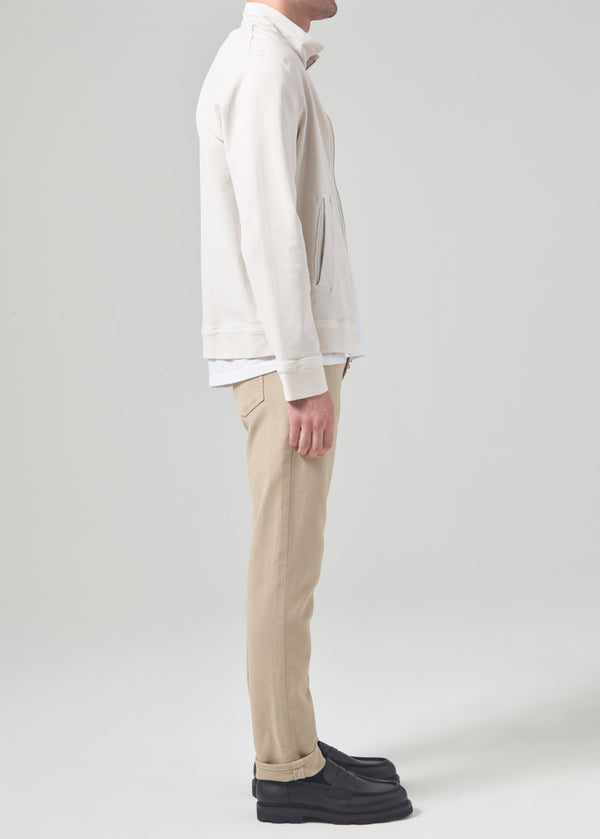 Gold Sign Adler Slim French Terry In Khaki Classic