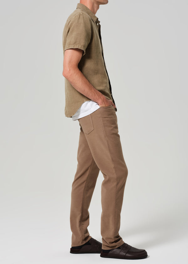 Gold Sign Adler Slim French Terry In Reservoir