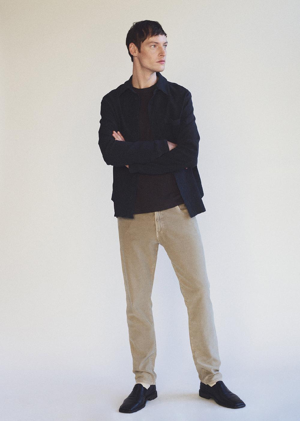 gold sign Adler Slim French Terry In Vintage Stone