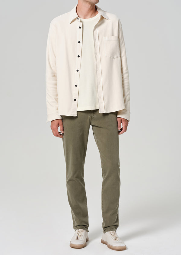 Gold Sign Adler Slim Soft Weft In Hiro Green