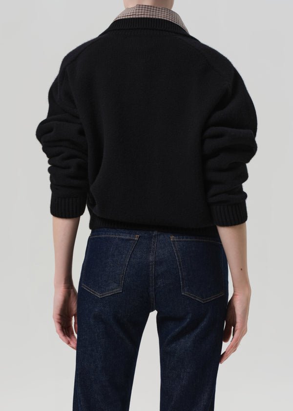 Gold Sign Agatha Rugby Sweater In Black
