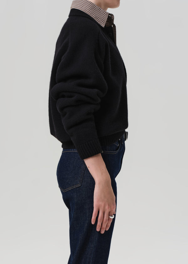 Gold Sign Agatha Rugby Sweater In Black