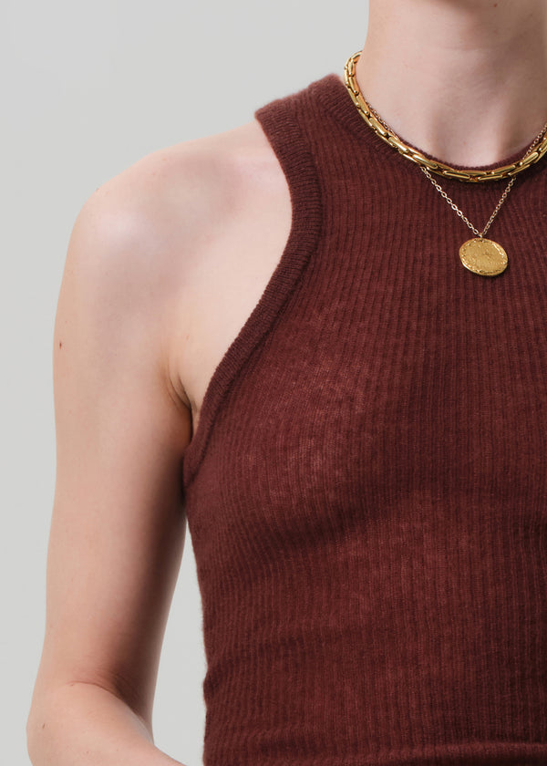 Gold Sign Akira Sweater Tank In Torrone