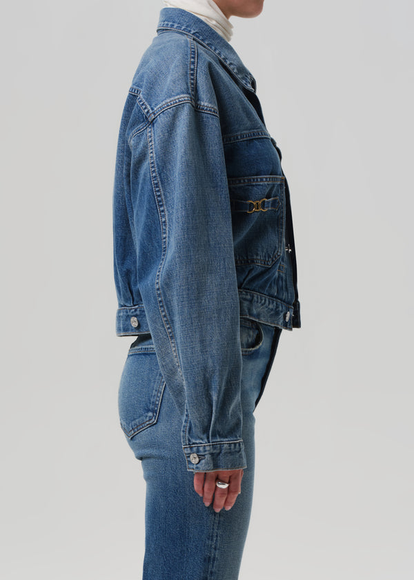 Gold Sign Alma Jacket With Horsebit In Sweetzer