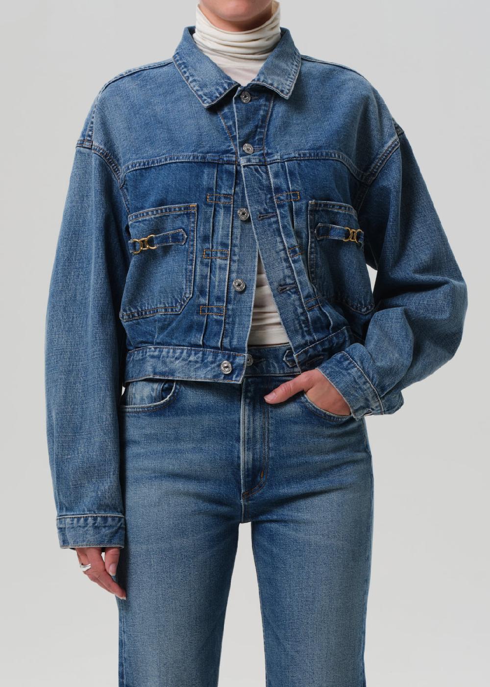 gold sign Alma Jacket With Horsebit In Sweetzer