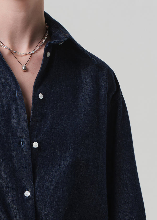 Gold Sign Ana Cropped Shirt In Piave