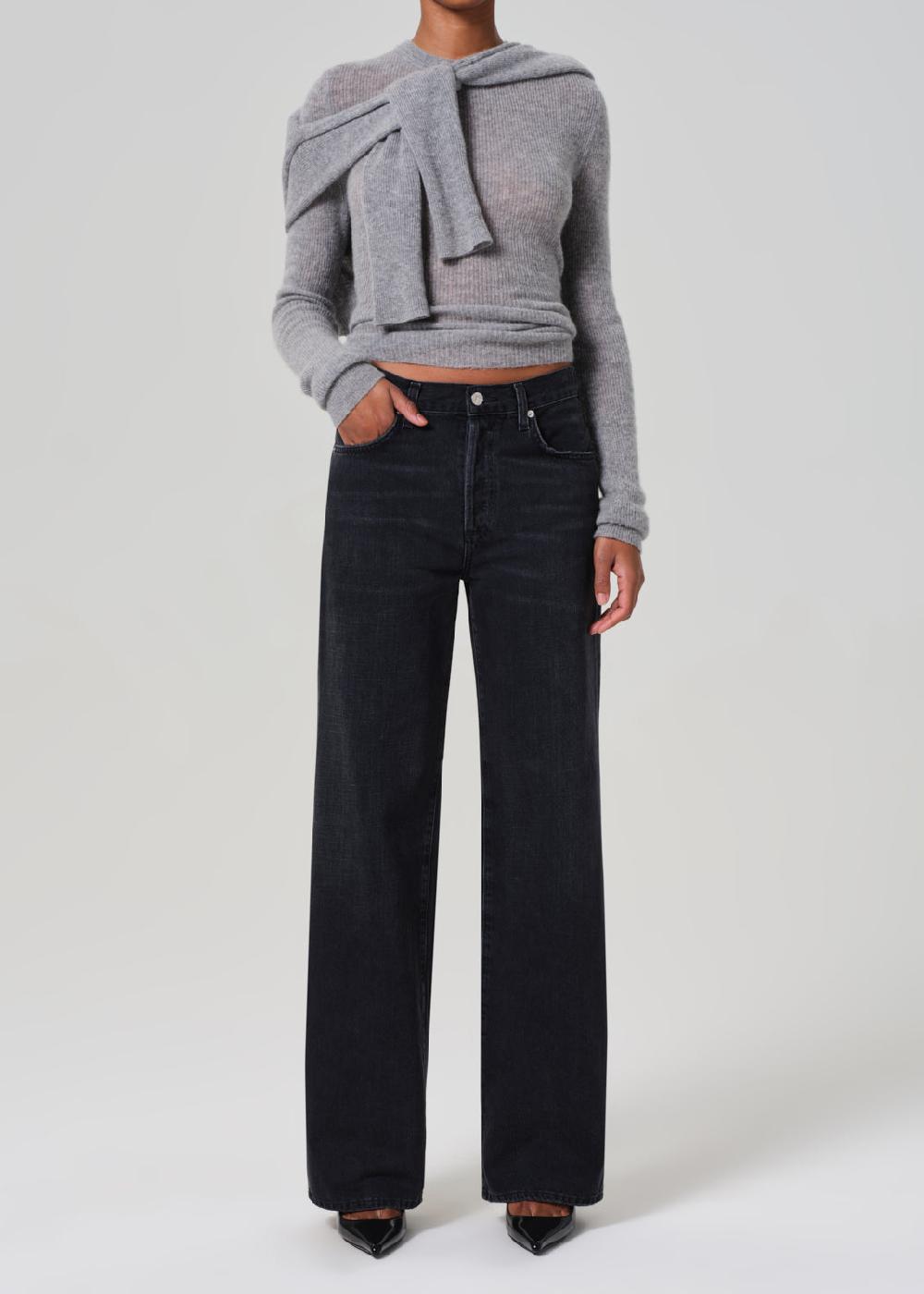 gold sign Annina High Rise Wide Leg 30" In Prophecy