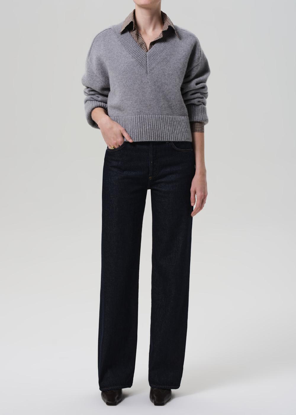 gold sign Annina High Rise Wide Leg 33" In Juno