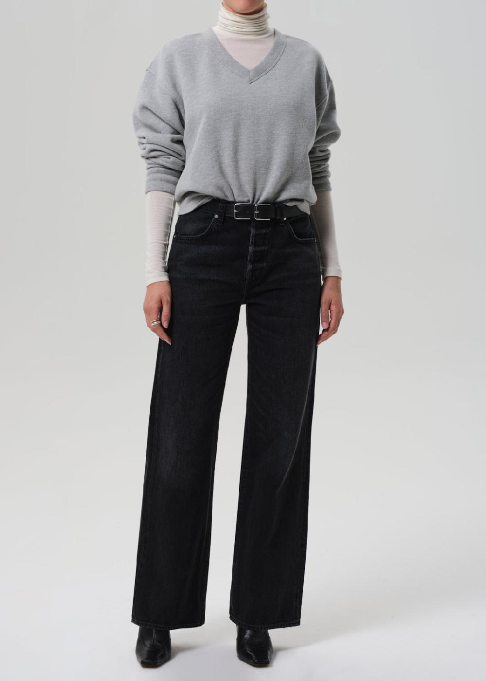 gold sign Annina High Rise Wide Leg 33" In Raine