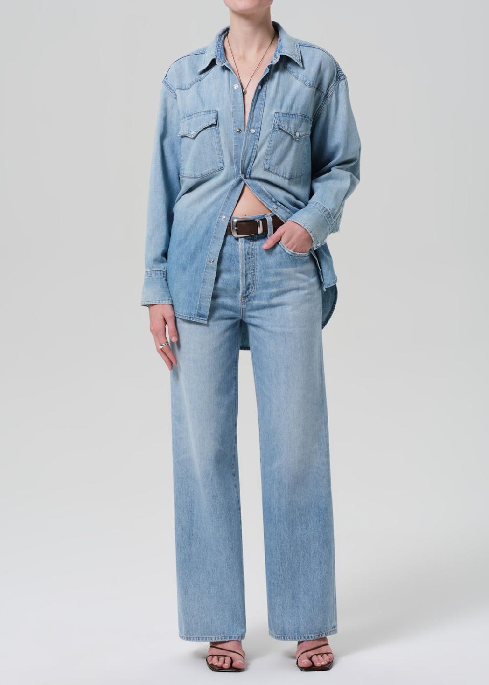 gold sign Annina High Rise Wide Leg 33" In Tularosa