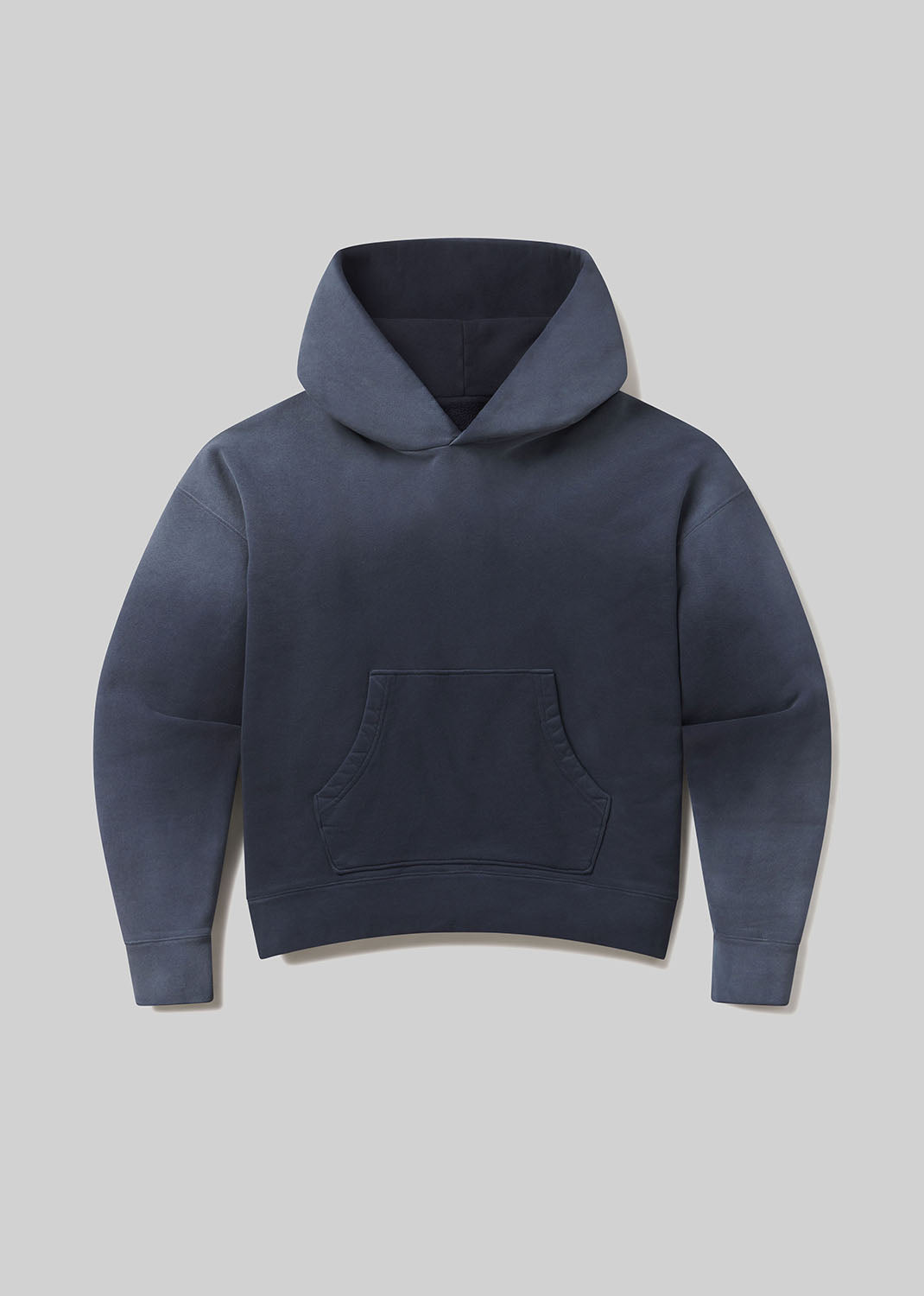 gold sign Archive Hoodie In Washed Marine