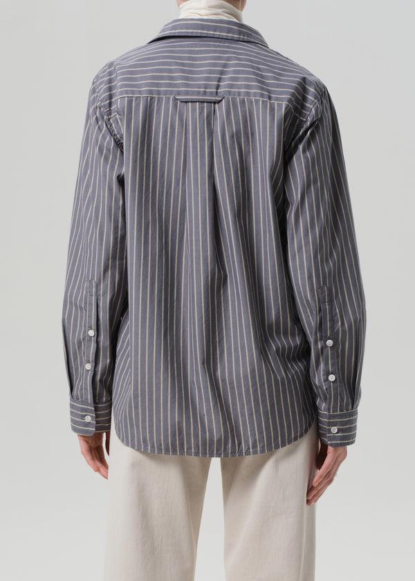 Gold Sign Avni Slim Shirt In Cleo Stripe