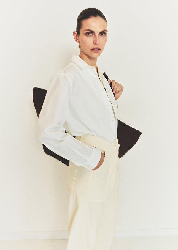 Gold Sign Avni Slim Shirt In White
