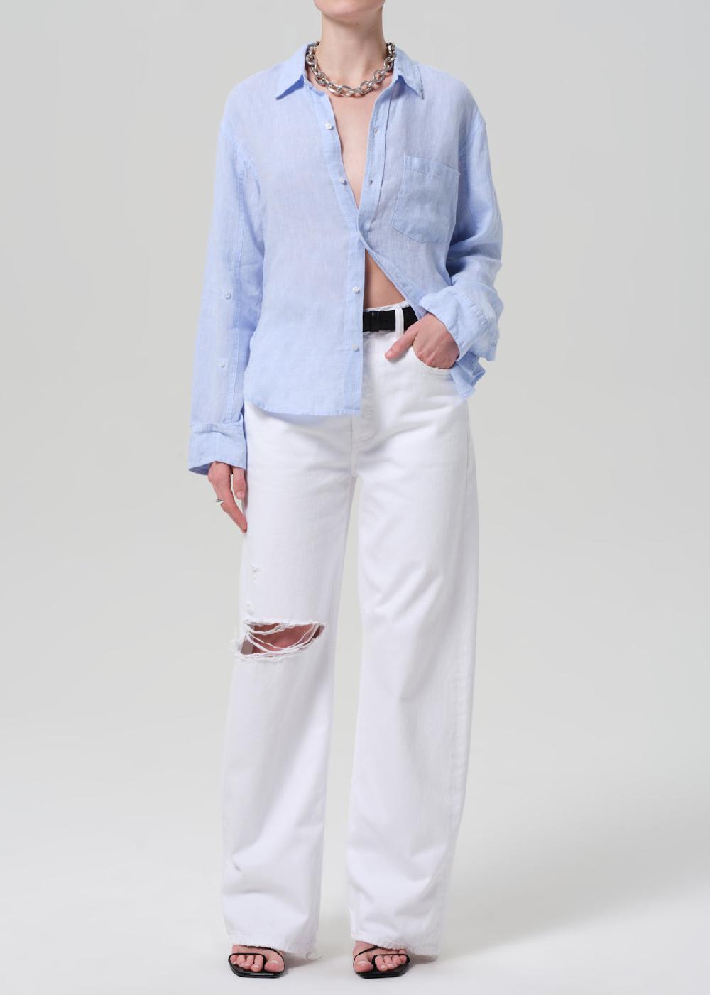 gold sign Ayla Baggy In Zinc