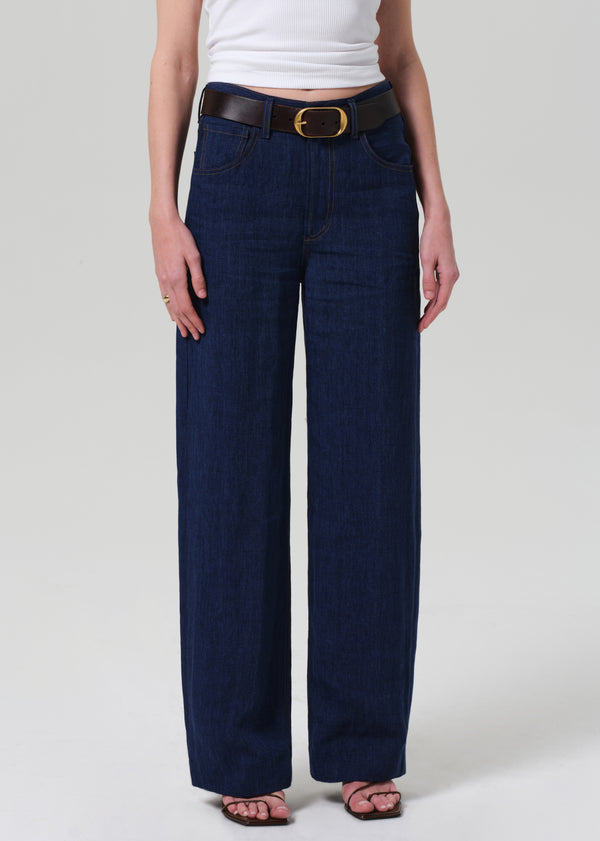 Gold Sign Ayla Baggy Linen In Denim