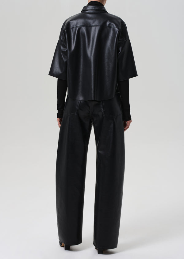 Gold Sign Ayla Baggy Recycled Leather In Black