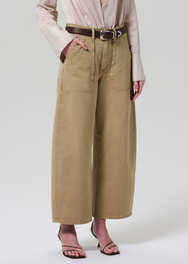 Gold Sign Ayla Cargo Crop In Gobi