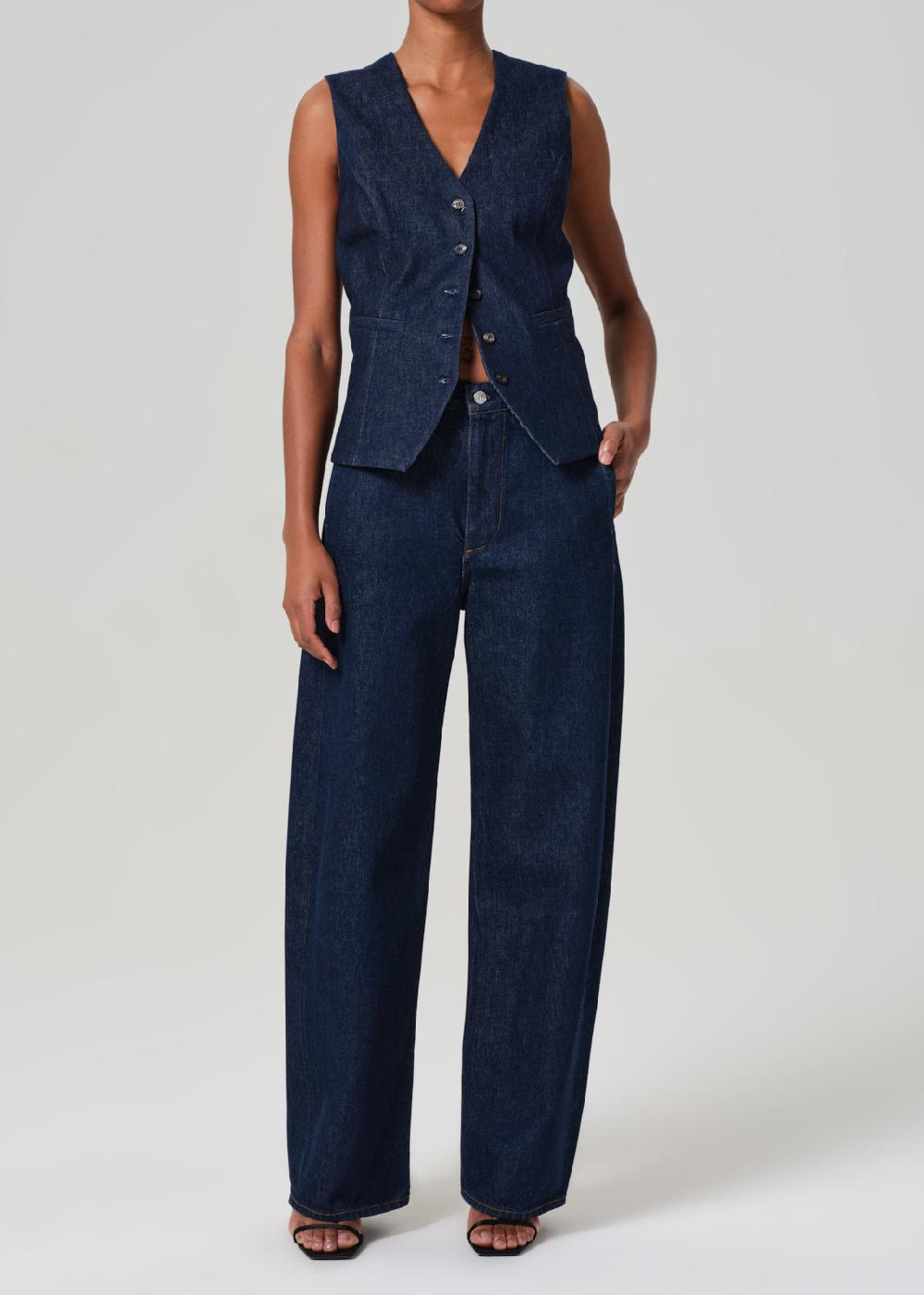 gold sign Ayla Polish Denim Trouser In Amherst