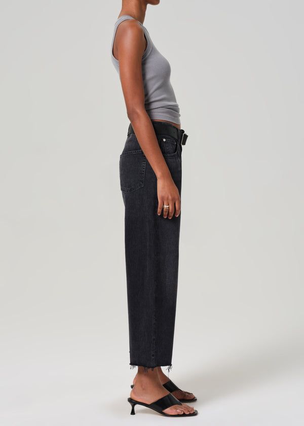 Gold Sign Ayla Raw Hem Crop In Bronson