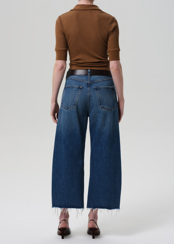 Gold Sign Ayla Raw Hem Crop In Chaya