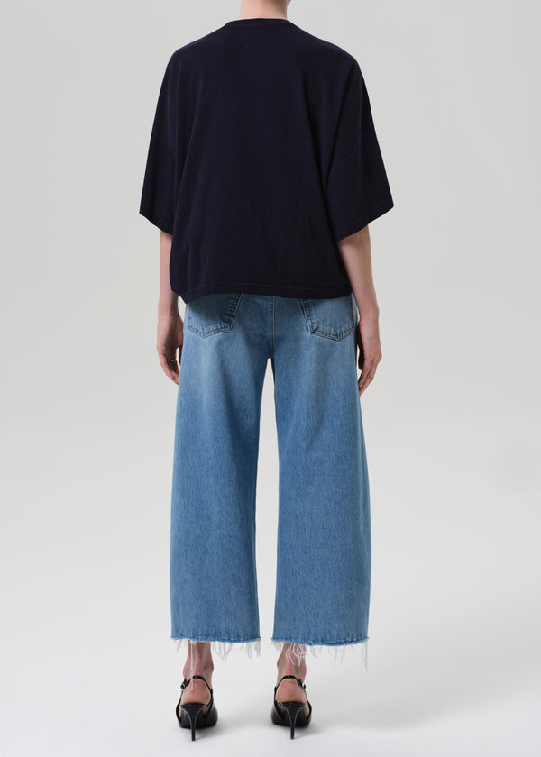 Gold Sign Ayla Raw Hem Crop In Corrin