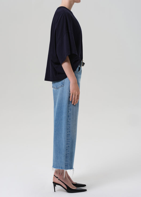 Gold Sign Ayla Raw Hem Crop In Corrin