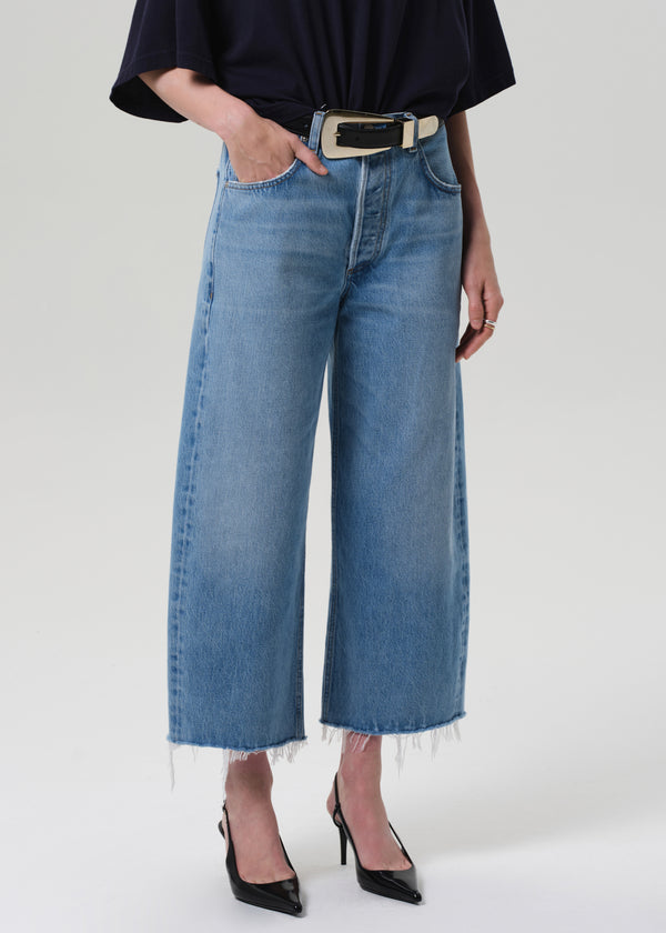 Gold Sign Ayla Raw Hem Crop In Corrin