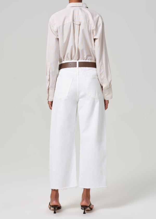 Gold Sign Ayla Raw Hem Crop In Harlow