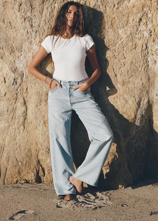 Gold Sign Ayla Swirl Baggy Cuffed In Hallstatt