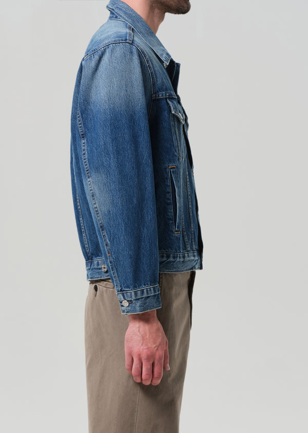 Gold Sign Bamford Denim Jacket In Siren