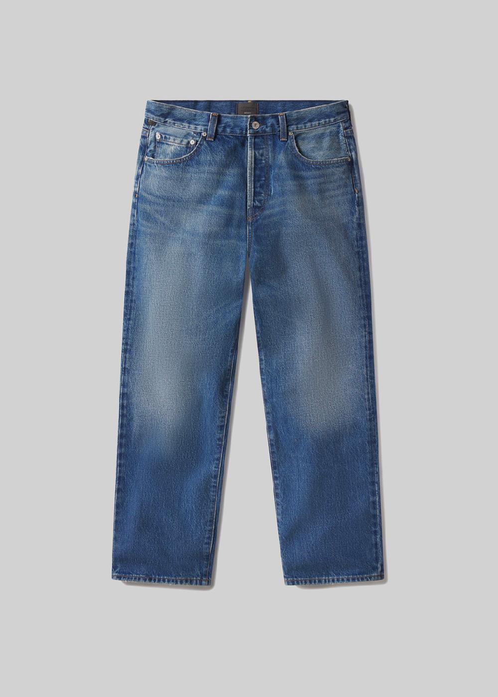 gold sign Beau Straight In Mid Blue