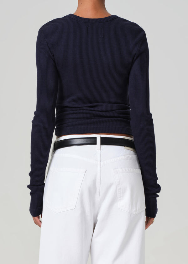 Gold Sign Bina Crewneck In Navy