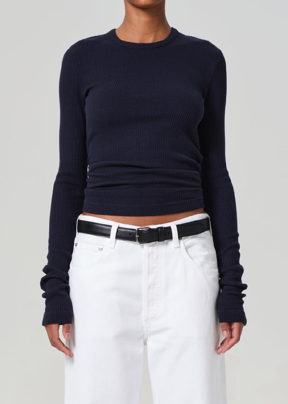 gold sign Bina Crewneck In Navy