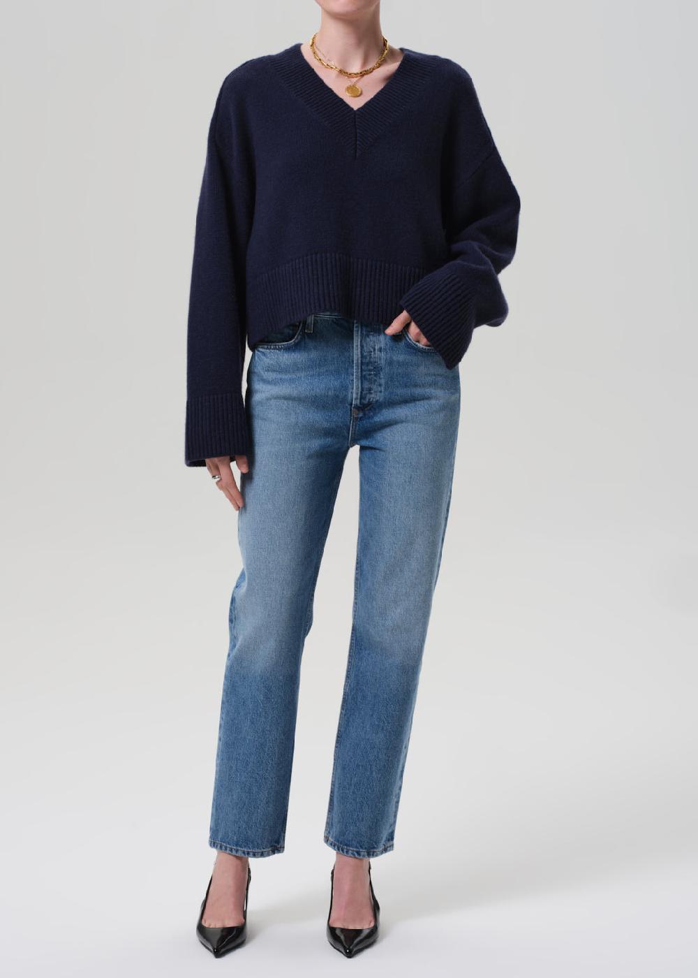 gold sign Blaine High Rise Straight In Corrin