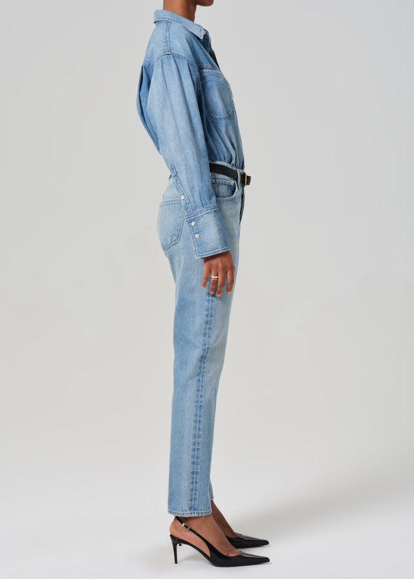 Gold Sign Blaine High Rise Straight In Gemini